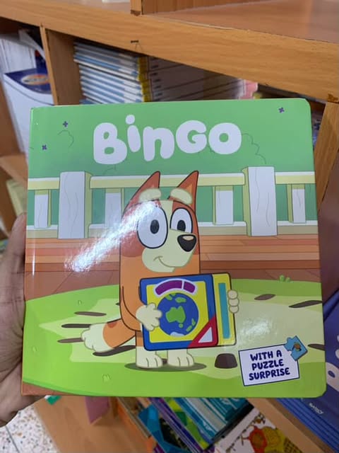 Bluey: Bingo with a Puzzle Surprise Board Book (Original Edition) Booklify