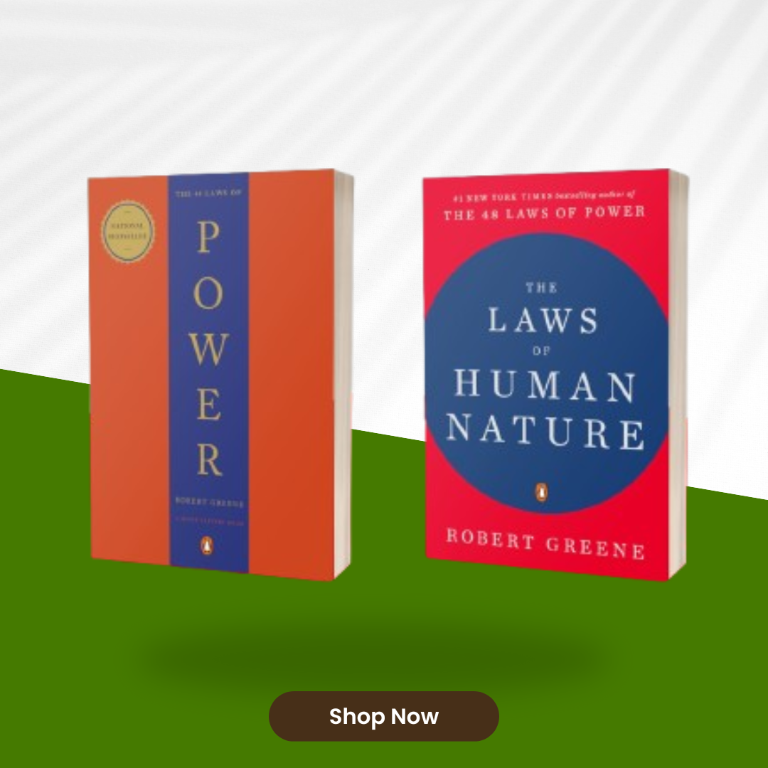 48 Laws of Power, The Laws of Human Nature (2 Books Set) by Robert Greene Book A Book