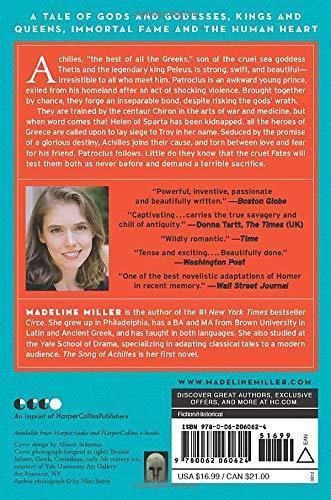 The Song of Achilles Novel by Madeline Miller Book A Book