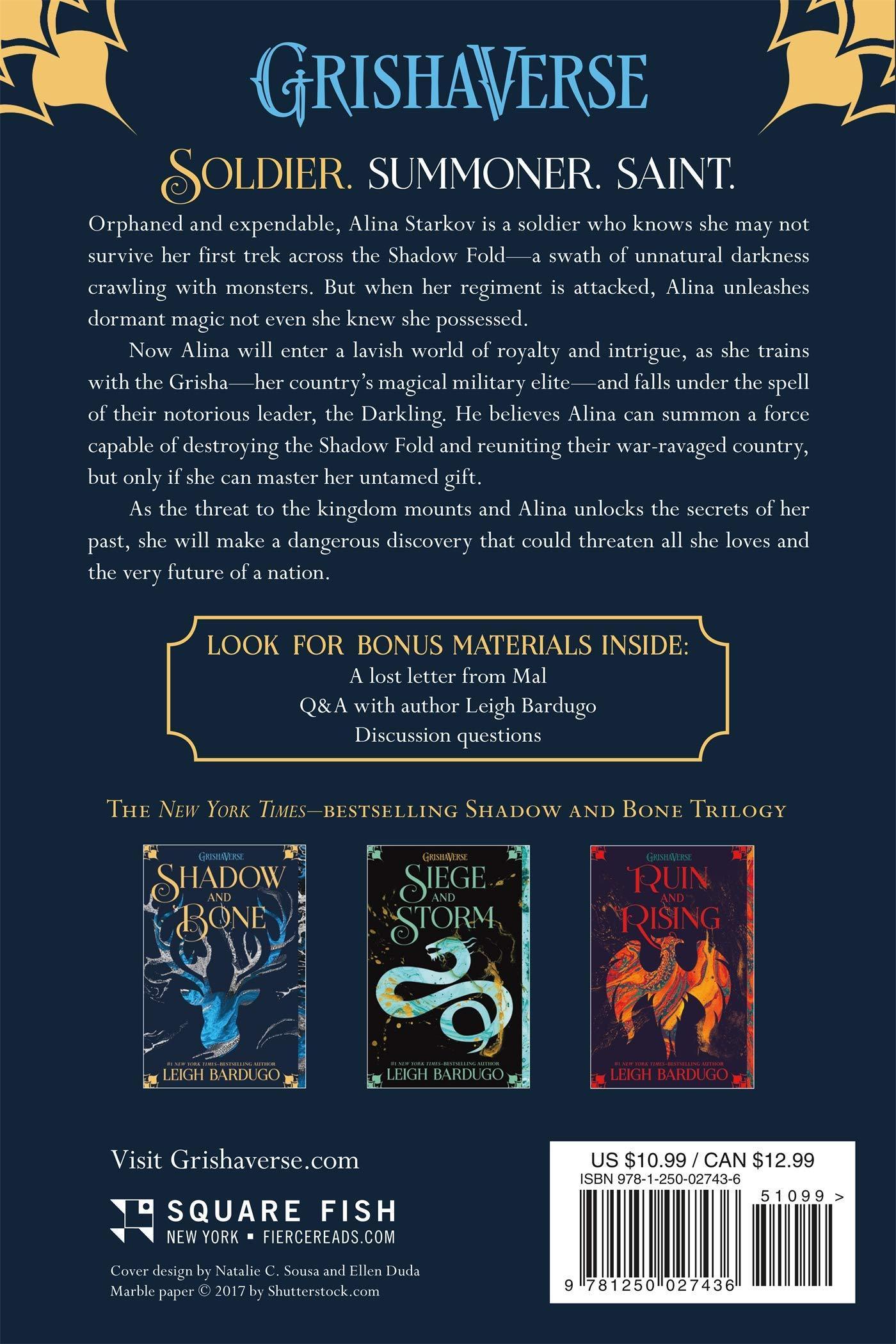 The Shadow and Bone Trilogy : Shadow and Bone, Siege and Storm, Ruin and Rising by Leigh Bardugo (Limited Edition) Book A Book