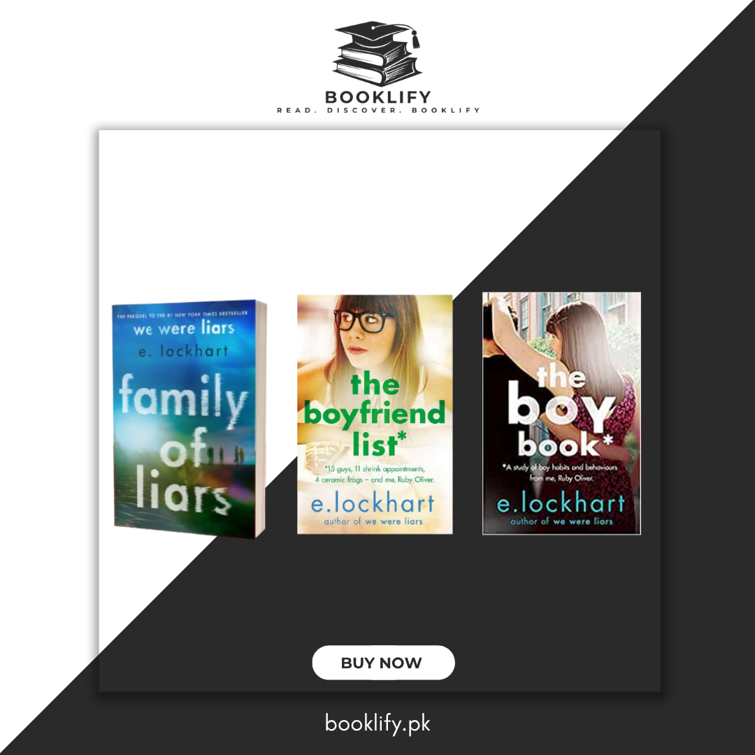 E. Lockhart (Set of 3 Original Books)  Family of liars, The Boy Book And The Boyfriend List Booklify
