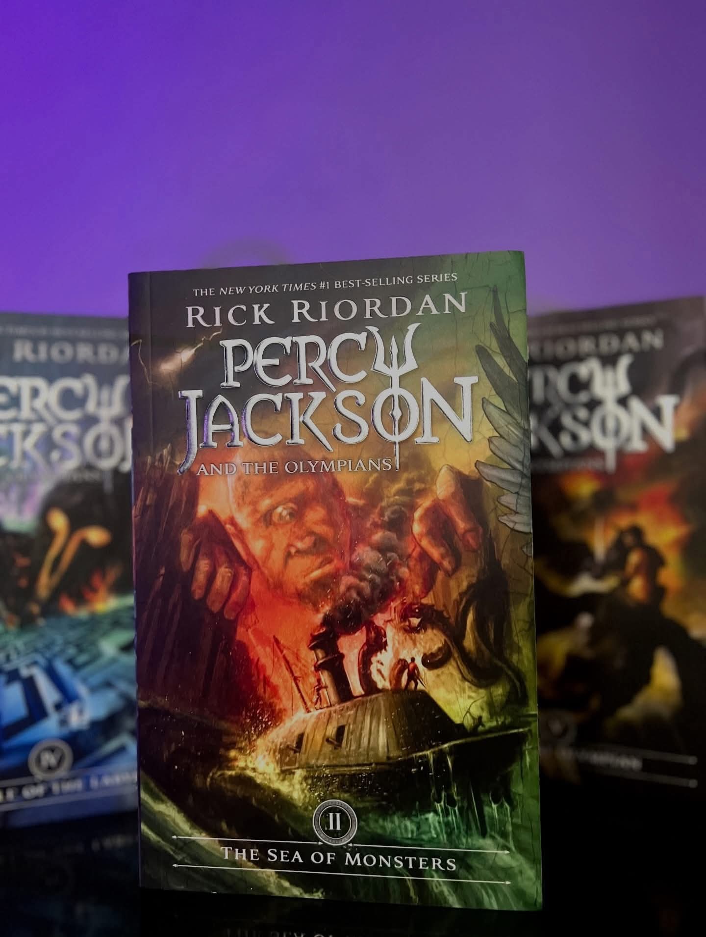 Percy Jackson and the Olympians by Rick Riordan (4 Books Set) (Original Book Set)