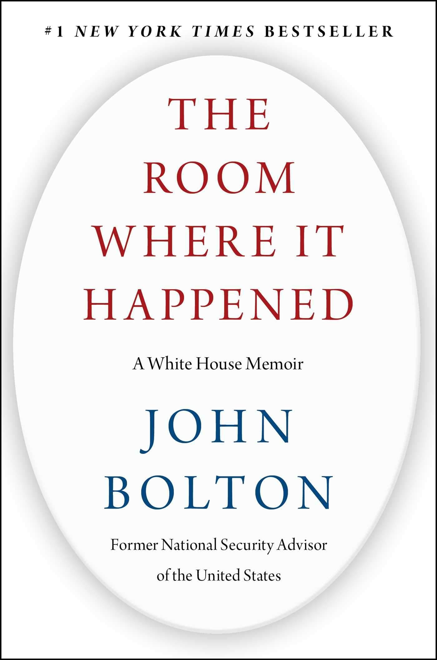 The Room Where It Happened Book by John Bolton Book A Book